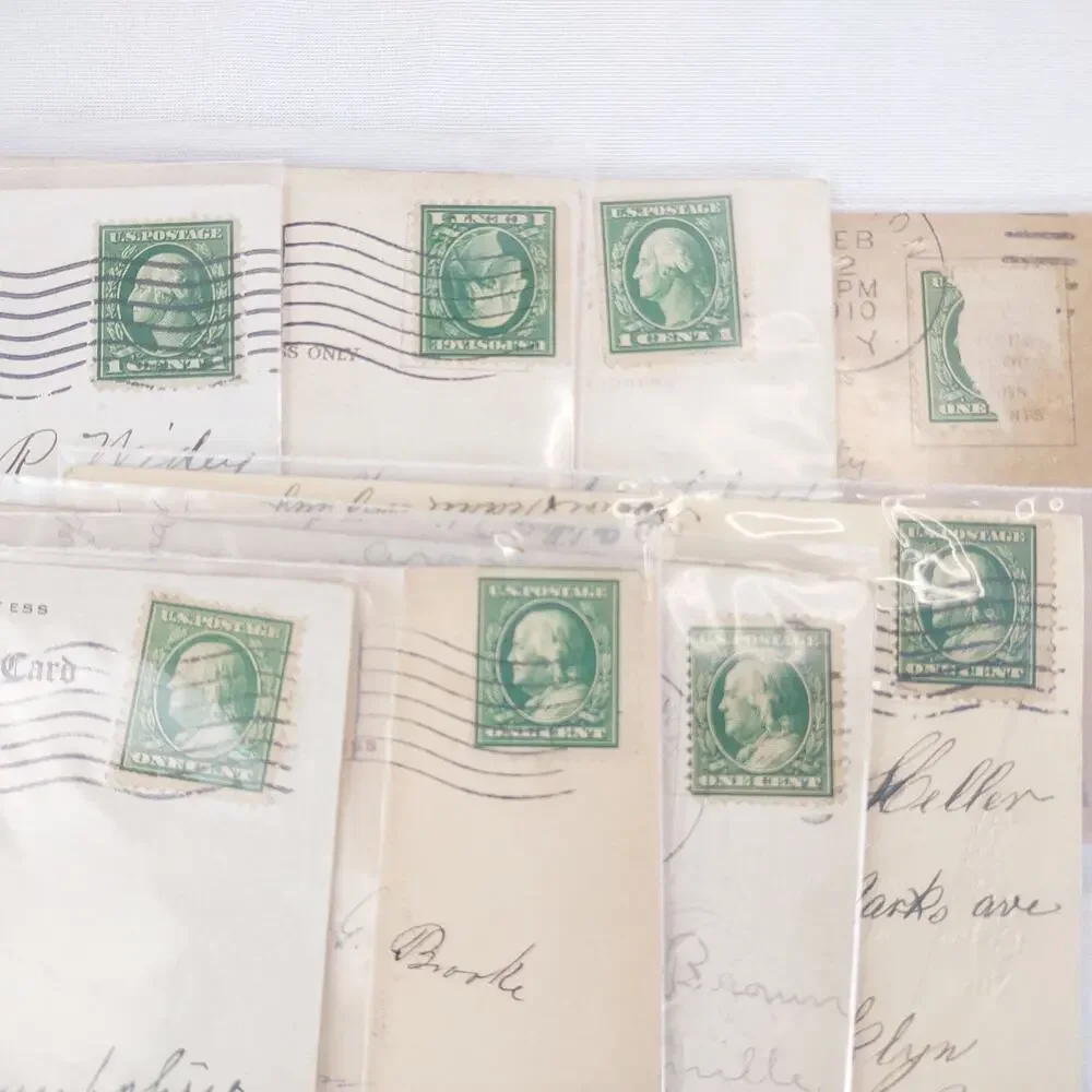 Set 15 Antique Early 1900s Gold Embossed Poetry‎ Greeting Cards Postcards Poems